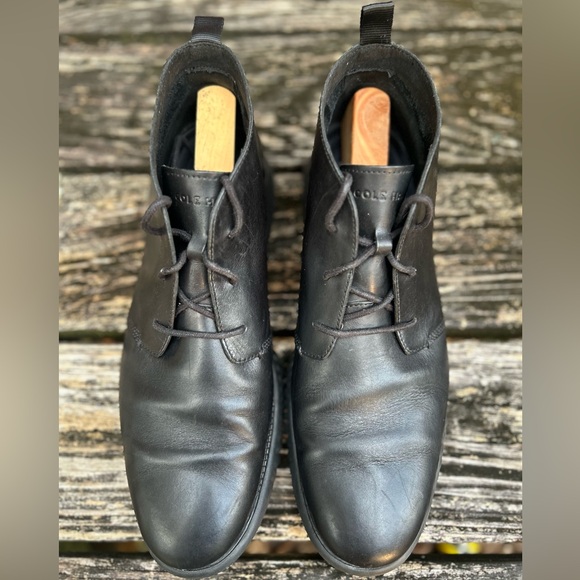 Cole Haan Men\'s 2.ZEROGRAND Black Leather Lightweight Size 12 Chukka Boot E8 main image 6